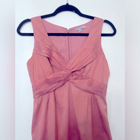 Dusty rose Calypso Saint Bart size 0 (fits like 00 ) pink silk dress semi formal - Picture 2 of 12
